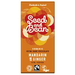 Seed & Bean Organic Dark Mandarin Ginger 75g