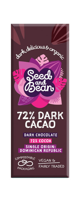Seed & Bean Dark 72% Bar 25g