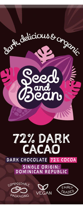 Seed & Bean Extra Dark Choc 72% Trinitario 75g