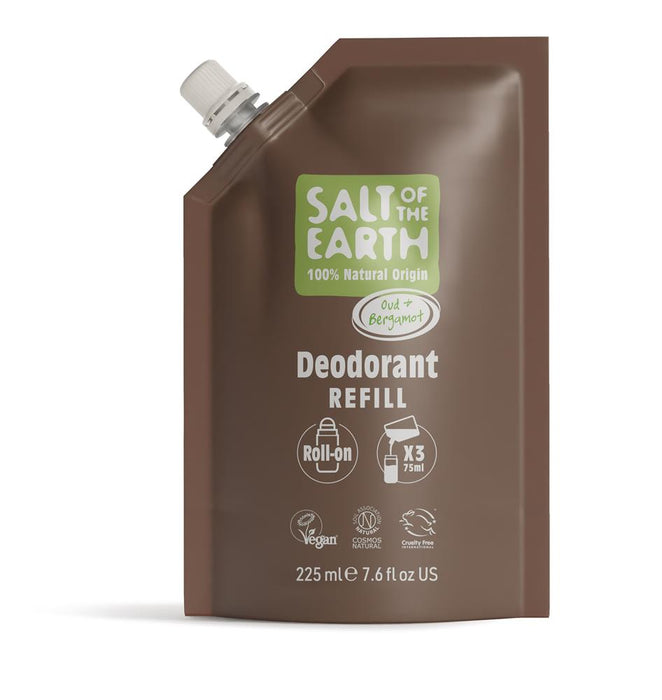 Salt Of the Earth Oud & Bergamt Deo Refill Pouch 300ml