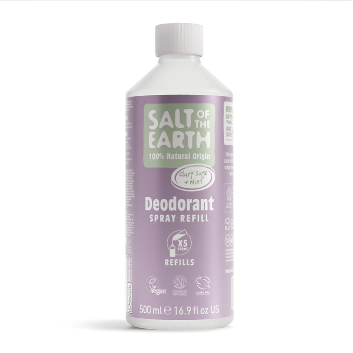 Salt of the Earth Clary Sage & Mint Spray Refill 525ml