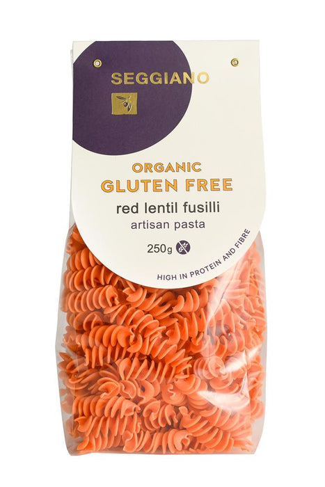 Seggiano Organic GF Red Lentil Fusilli 250g