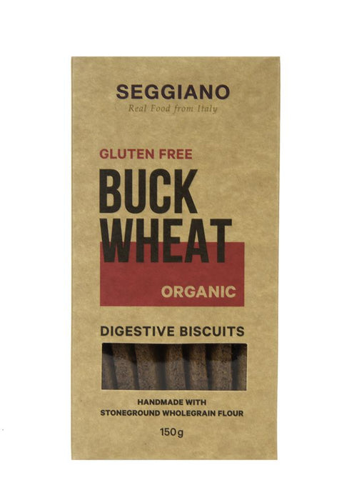 Seggiano Organic Buckwheat Digestive Biscuits 150g