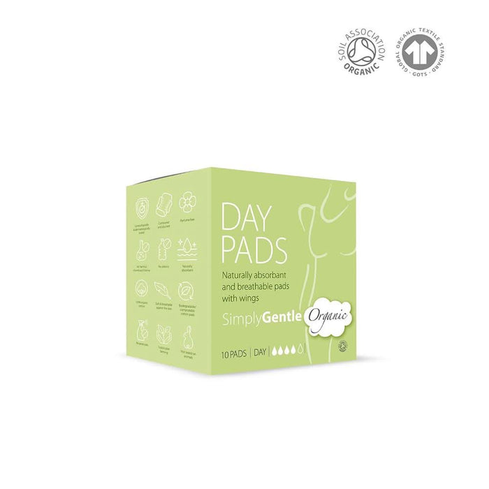 Simply Gentle Organic cotton Day Time Pads 10 Box