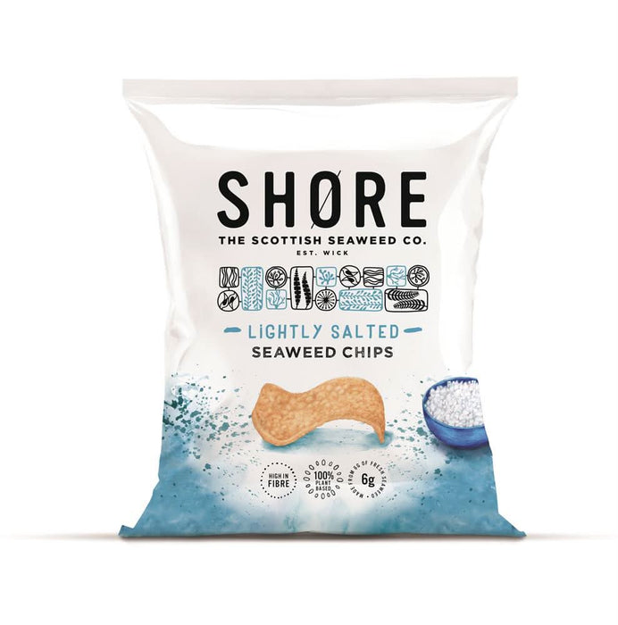 Shore Scottish Seaweed Chips - Sea Salt 25g