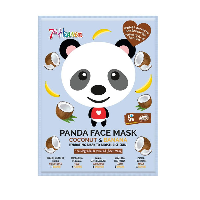 7th Heaven Panda Animal Face Sheet Mask - Hydrating Skincare