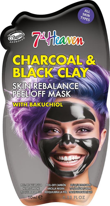 7th Heaven Charcoal Clay Peel-Off Face Mask with Bakuchiol