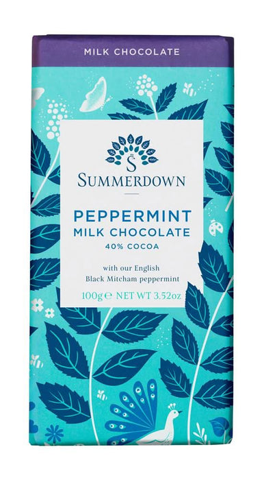 Summerdown Peppermint Milk Chocolate Bar 100g