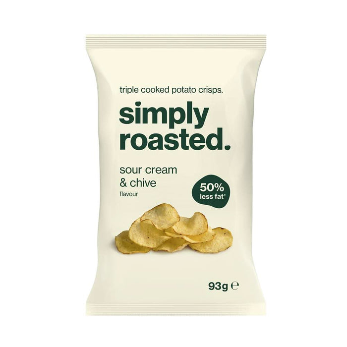 Simply Roasted Sour Cream & Chive Crisps 93g