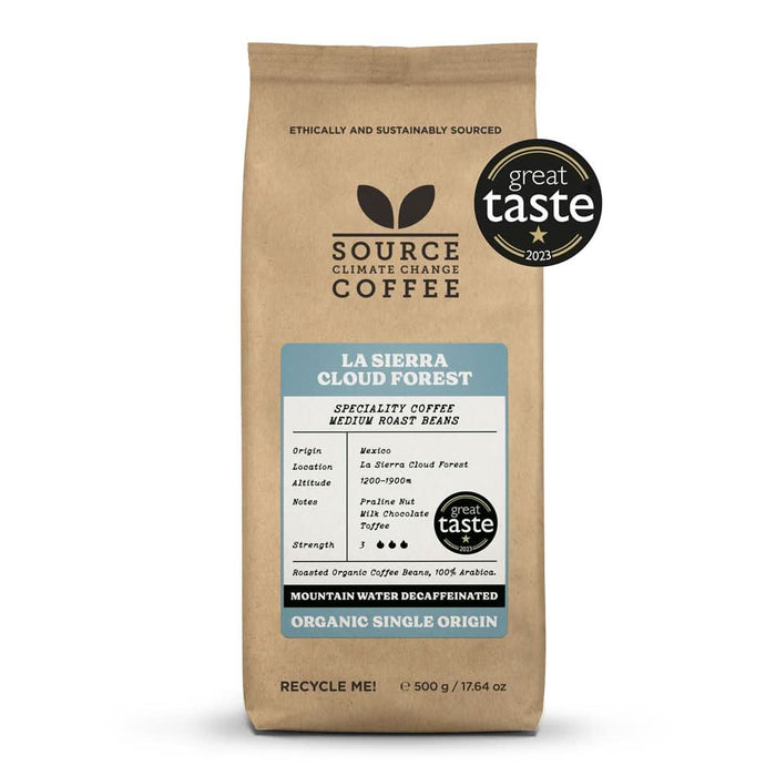 Source Climate Change Coffee Organic Mexican Decaf 500g BN