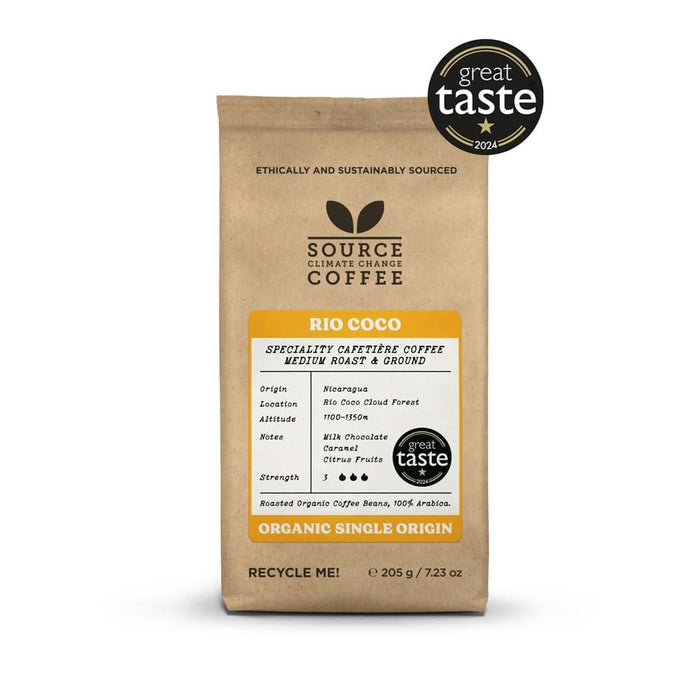 Source Climate Change Coffee Organic Nicaragua 205g Ground