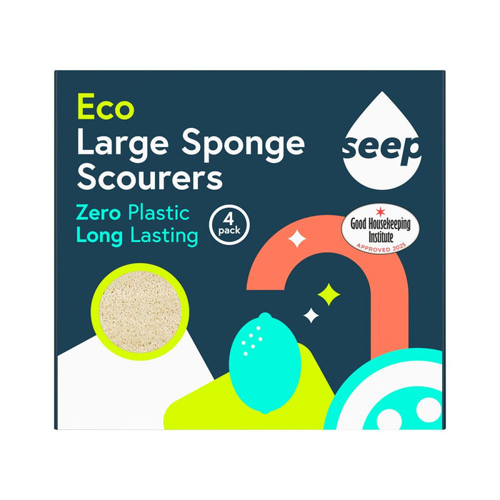 Seep Large Eco Sponge Scourer 4 Pack