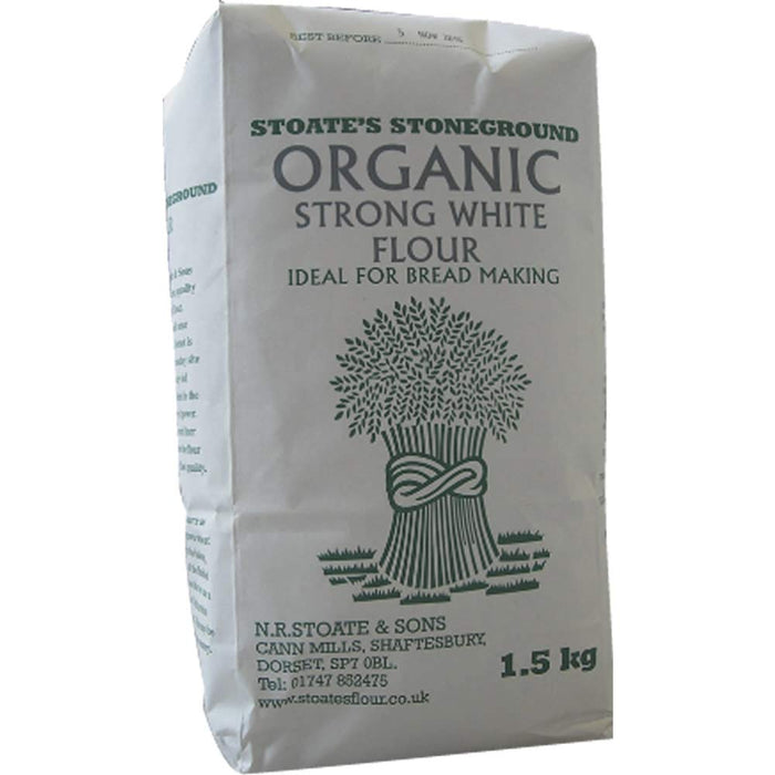 Stoates Flour Organic Stoneground Strong White Bread Flour 1.5k