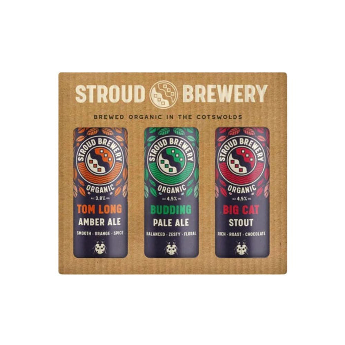 Stroud Brewery Organic Beer Can Gift Box 3 x 440ml