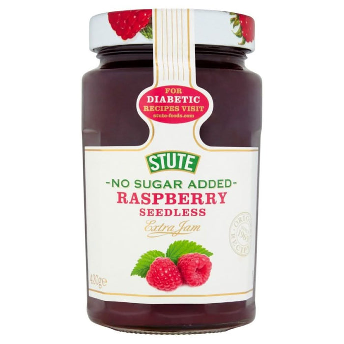 Stute No Sugar Added Raspberry Jam 430g