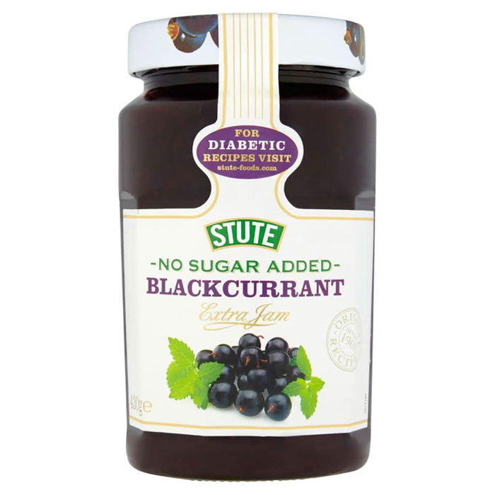 Stute No Sugar Added BlackcurrantJam 430g
