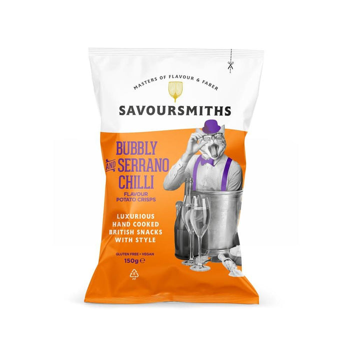 Savoursmiths Bubbly & Serrano Crisps 150g
