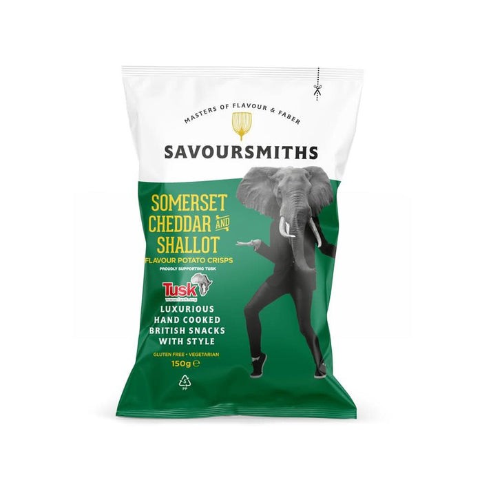 Savoursmiths Cheddar & Shallot Crisps 150g