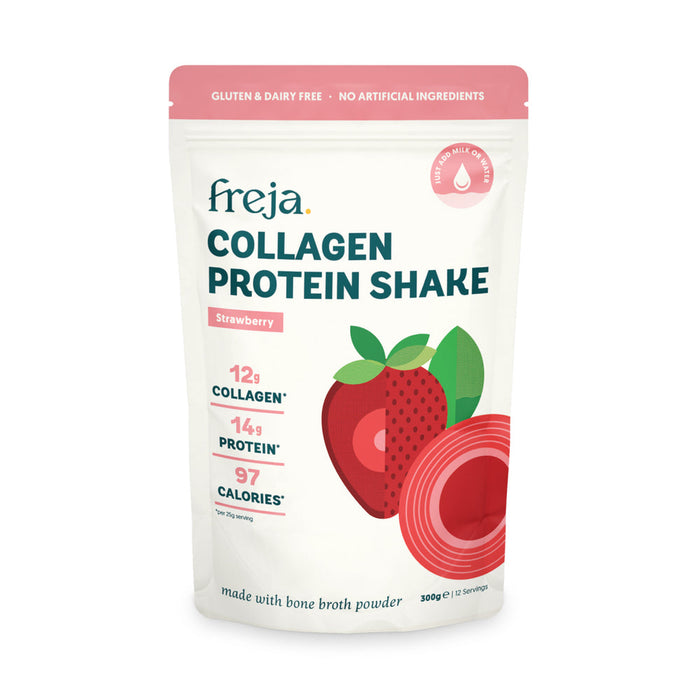 Freja Strawberry Collagen Protein Shake 300g