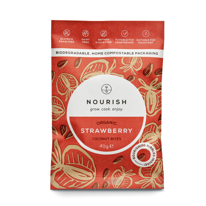 Nourish Nourish Strawberry Bites 40g