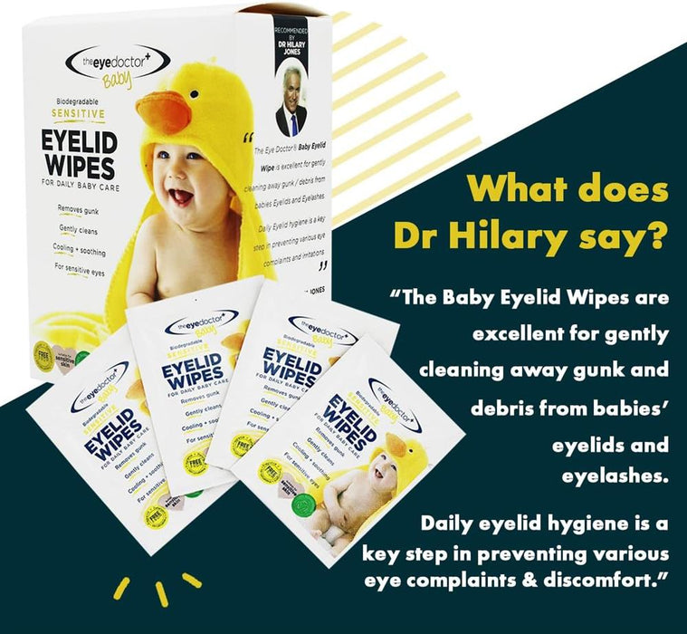 The Eye Doctor Baby Eye Lid Sterile Wipes x 20