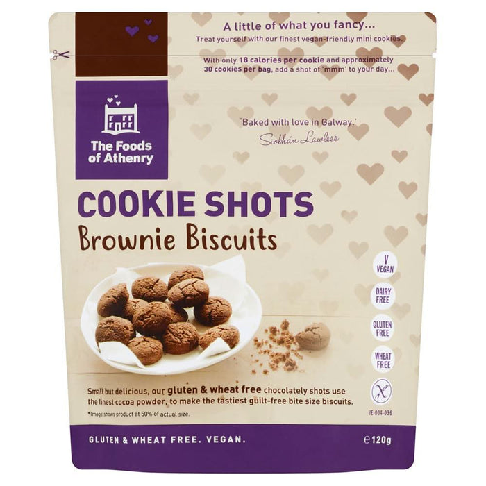 The Foods Of Athenry GF Cookie Shots BROWNIES 100g