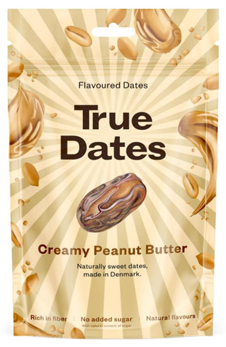 True Dates Peanut Butter 100g jar with brown and creamy texture, labeled with True Gum branding