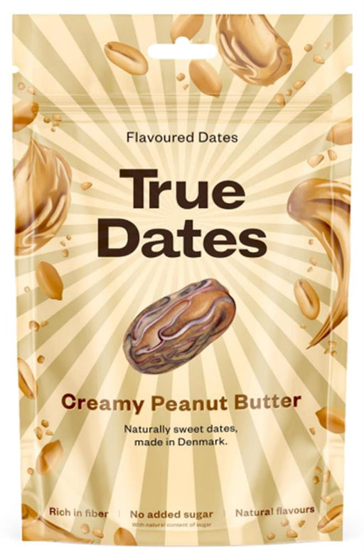 True Dates Peanut Butter 100g jar with brown and creamy texture, labeled with True Gum branding