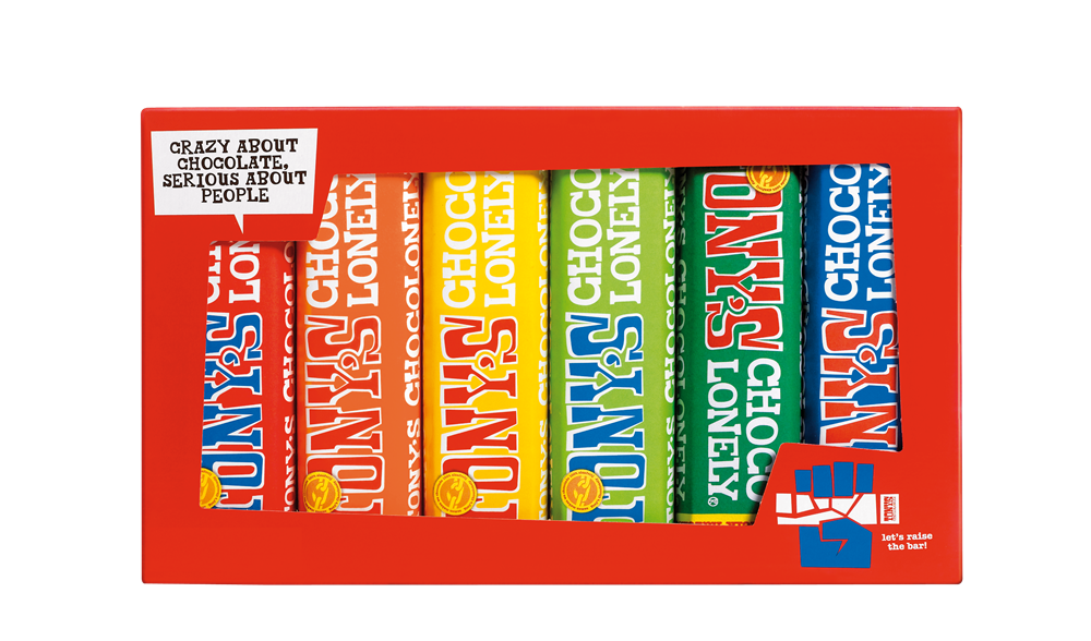 Tonys Chocolonely Rainbow Tasting Pack 288g