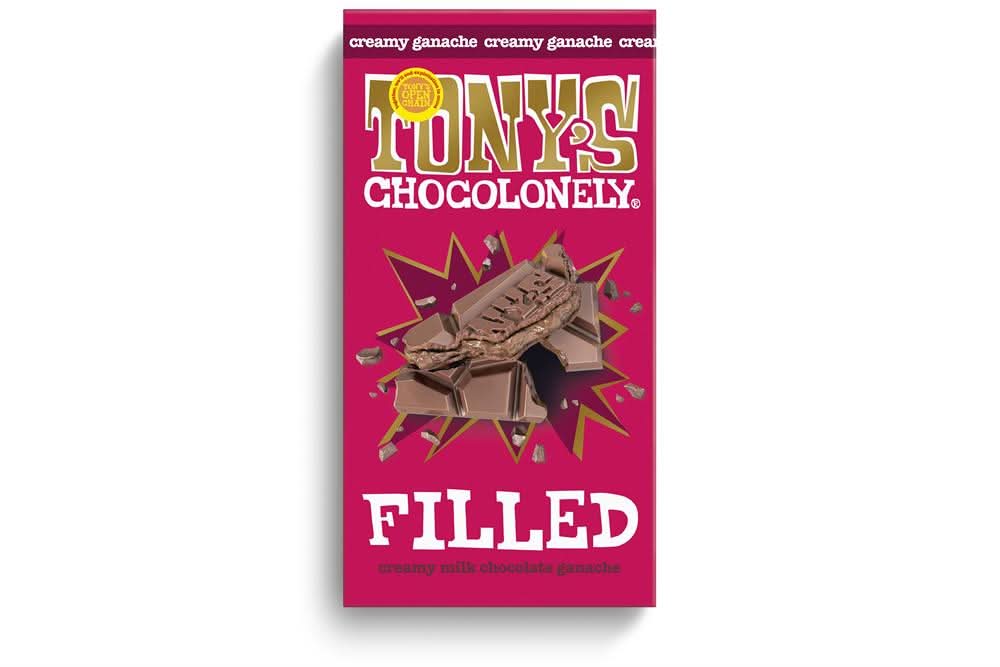 Tonys Chocolonely Filled Truffle Bar 127g