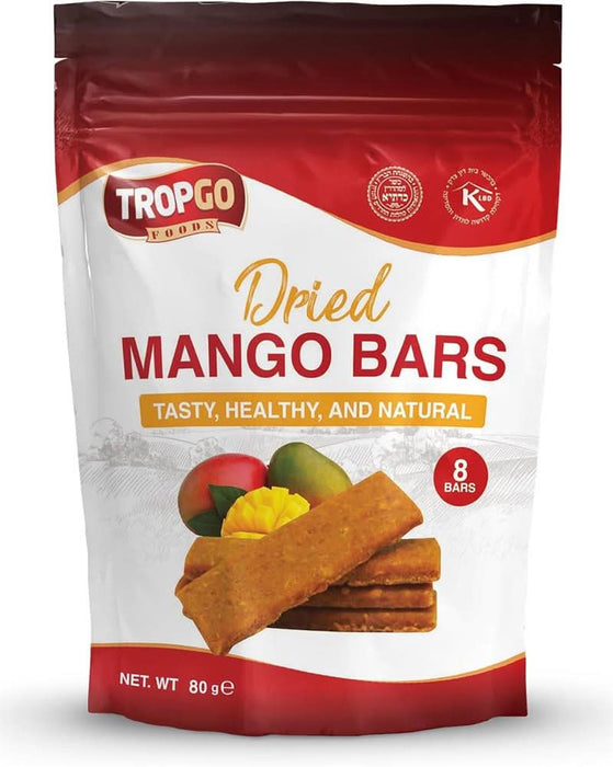 Tropgo Foods Dried Mango Bars 80g