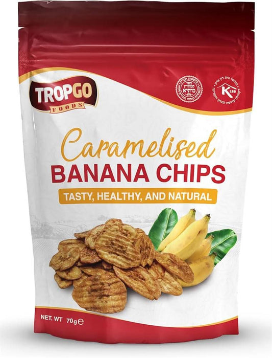 Tropgo Foods Caramelised Banana Chips 70g