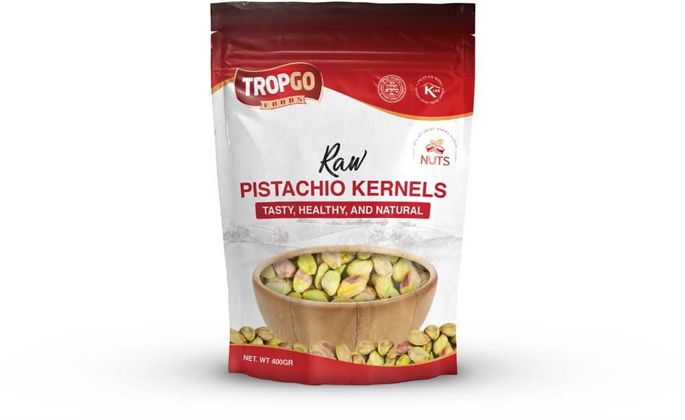Tropgo Foods Raw Pistachio Kernels 400g