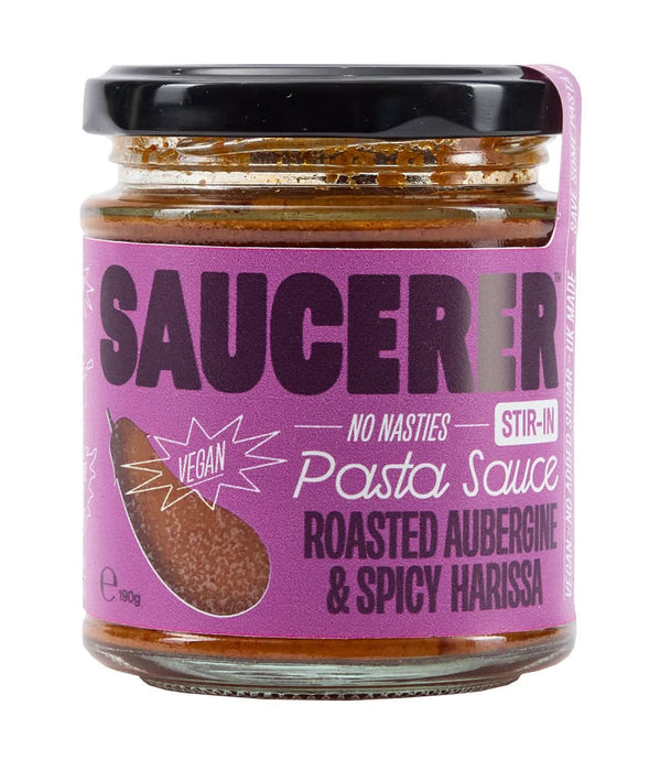 The Saucerer Aubergine Harissa Pasta Sauce 190g