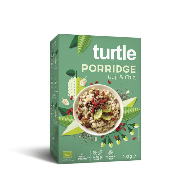 Turtle Organic & Gluten Free Porridge Goji & Chia 400g