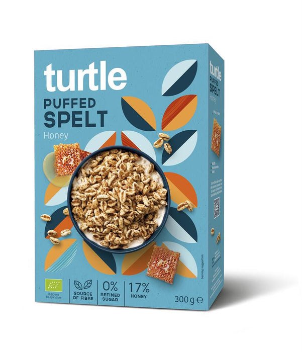 Turtle Organic Puffed Spelt & Honey 300g