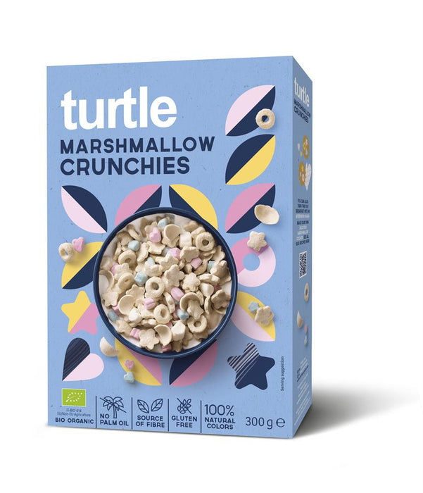 Turtle Organic & Gluten Free Marshmallow Crunchies 300g