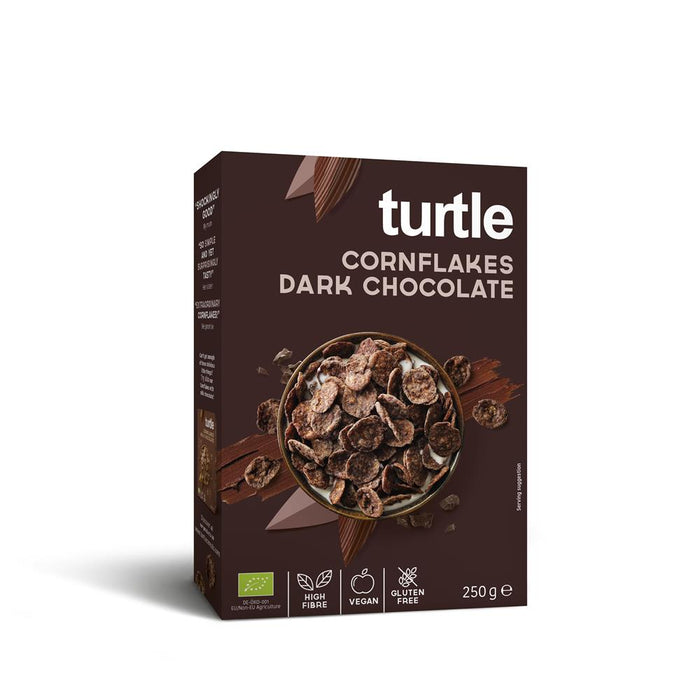Turtle Organic & Gluten Free Dark Chocolate Cornflakes 250g