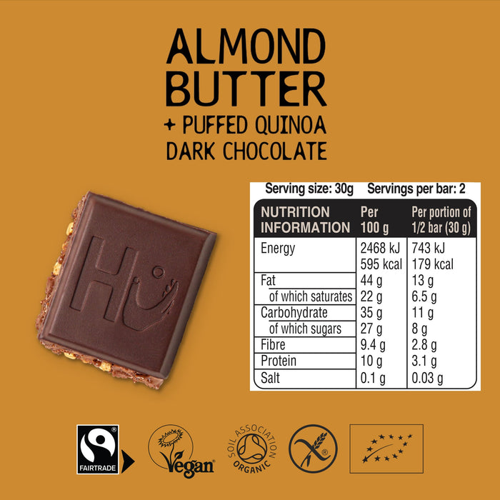 Hu Almond and Quinoa Dark Bar 60g
