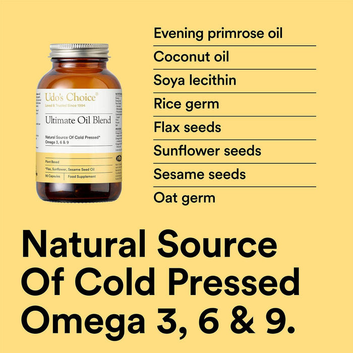 Udo's Choice Ultimate Oil Blend 1000mg 180 Capsules