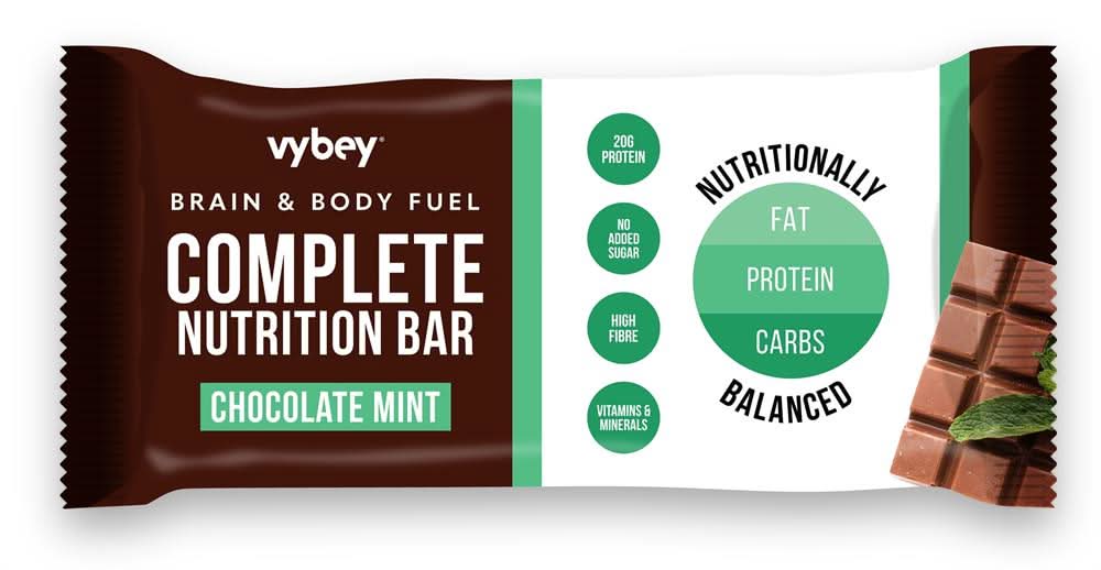 Vybey Meal Bar Choc Mint 80g