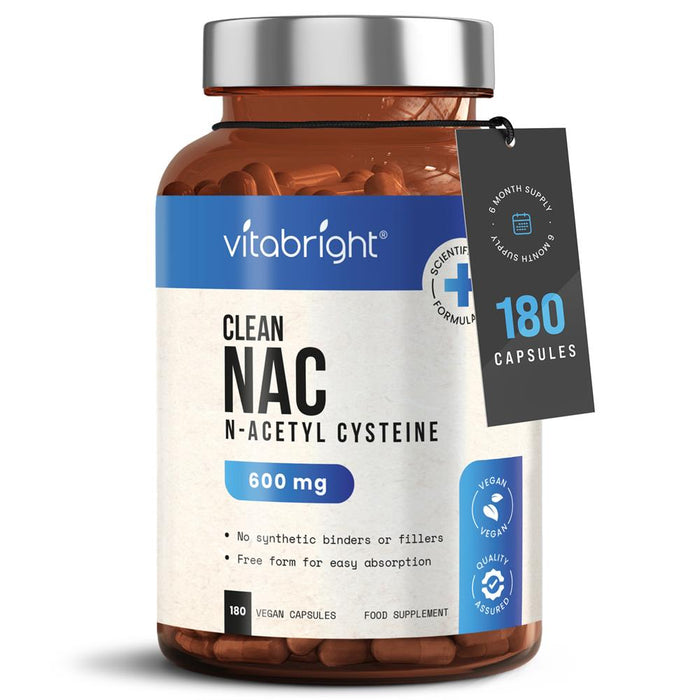 Vitabright NAC (N Acetyl Cysteine) 180 Capsules