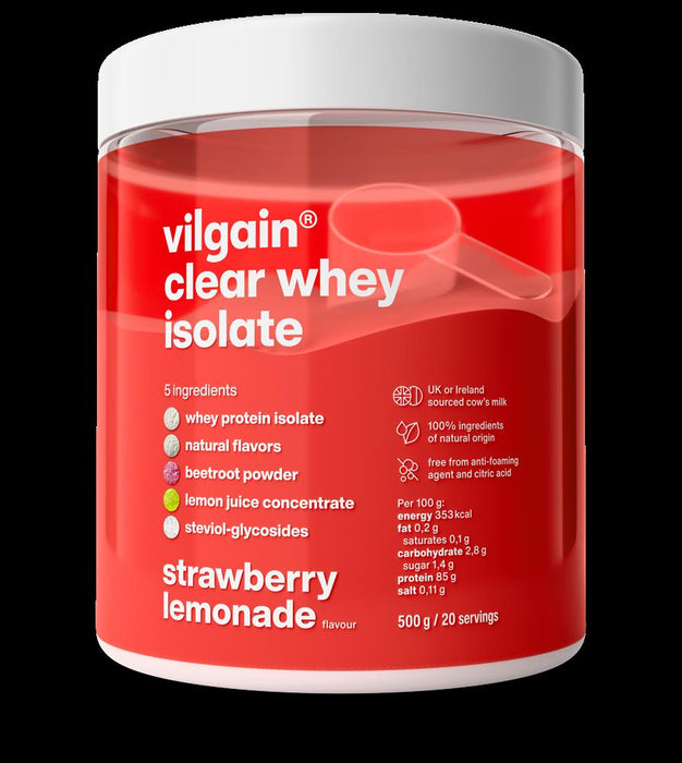 Vilgain Clear Whey Isolate Strawberry 500g