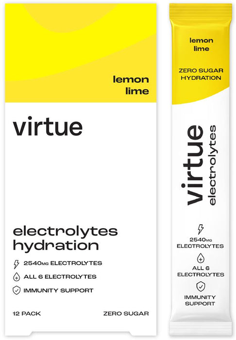 Virtue Electrolytes Lemon Lime 12 x 5g Sachets