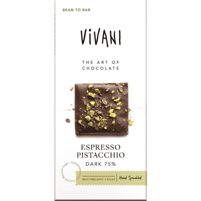 Vivani Espresso Pistacchio Dark 75% 80g