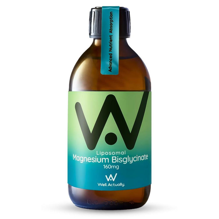 Well Actually Magnesium Liposomal Bisglycinate 160mg Lime & Berry 250ml