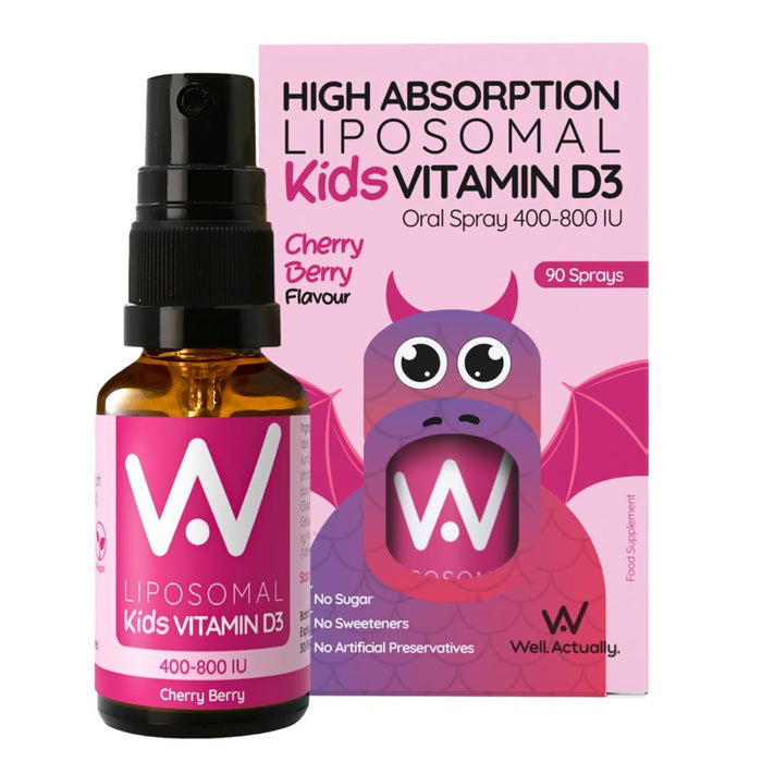 Liposomal Vitamin D3 Spray Kids 400IU Cherry - Well Actually