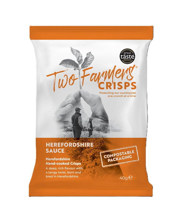 Two Farmers Crisps Herefordshire Sauce Crisps 40g