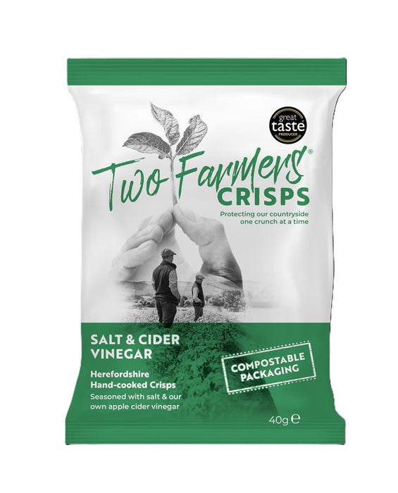 Two Farmers Crisps Salt & Cider Vinegar Crisps 40g