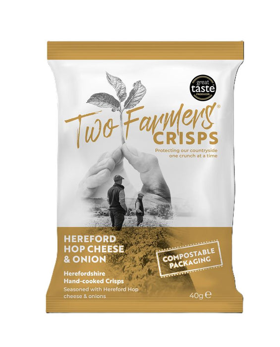 Two Farmers Crisps Hop Cheese & Onion Crisps 40g